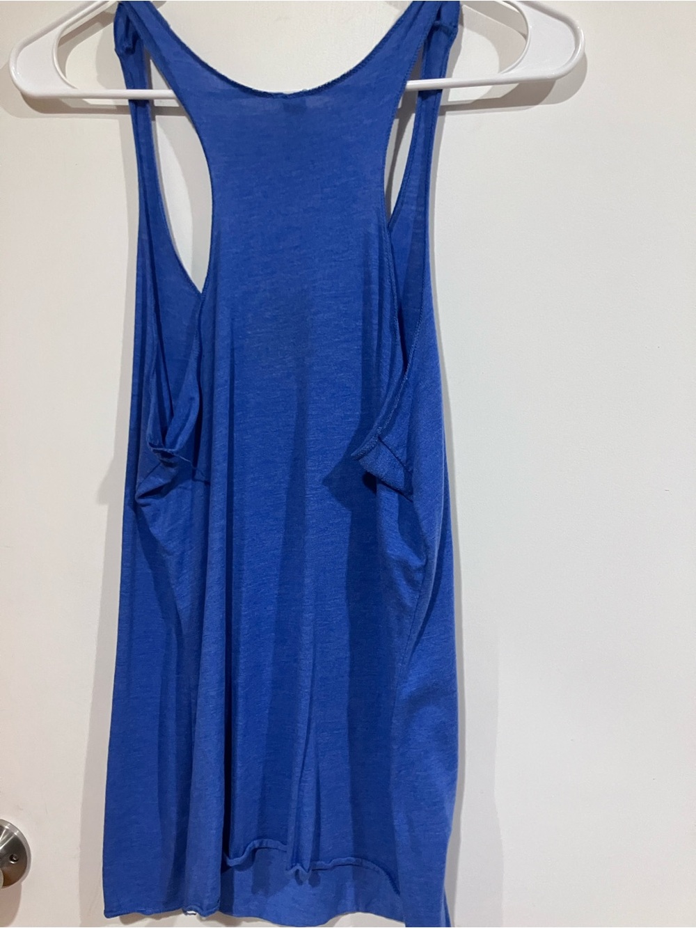 Blue Squat Gym Racerback Tank Large - Picture 3 of 6